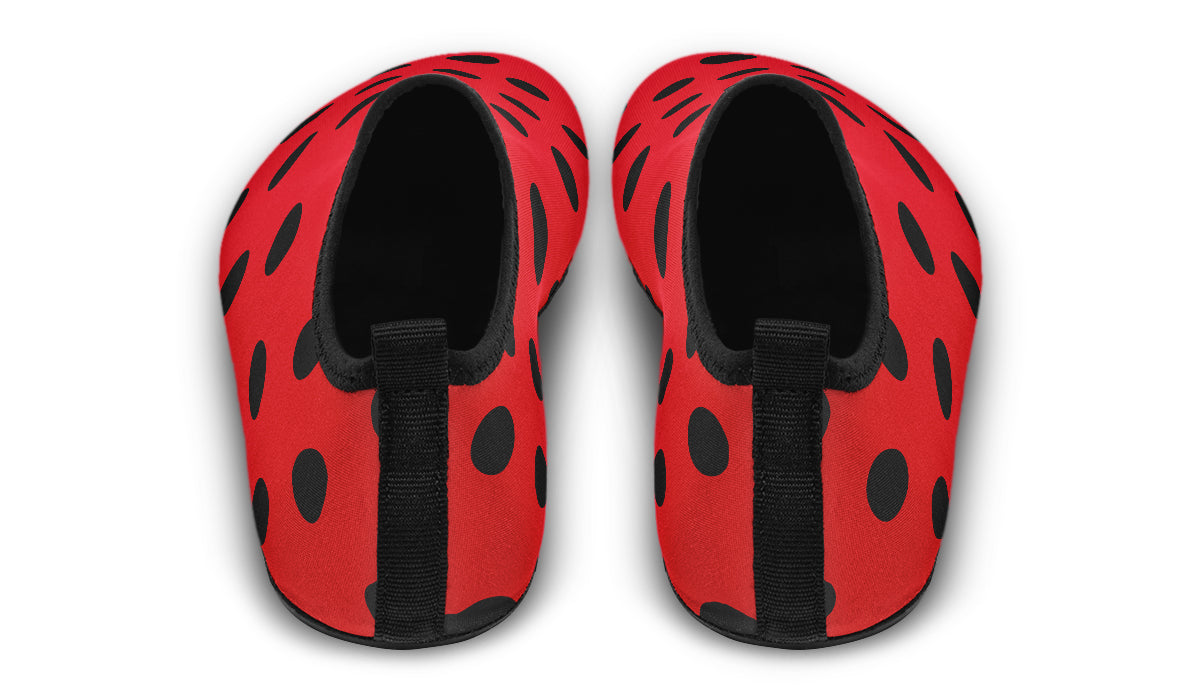 Red And Black Polka Dot Water Shoes