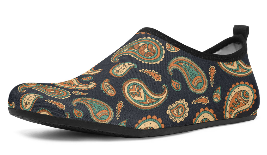 Retro Paisley Water Shoes - Offbeat Sweetie
