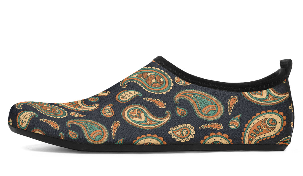 Retro Paisley Water Shoes - Offbeat Sweetie