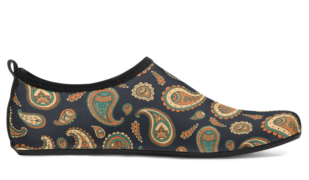 Retro Paisley Water Shoes - Offbeat Sweetie