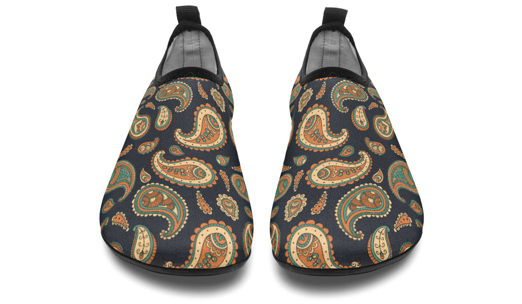Retro Paisley Water Shoes - Offbeat Sweetie