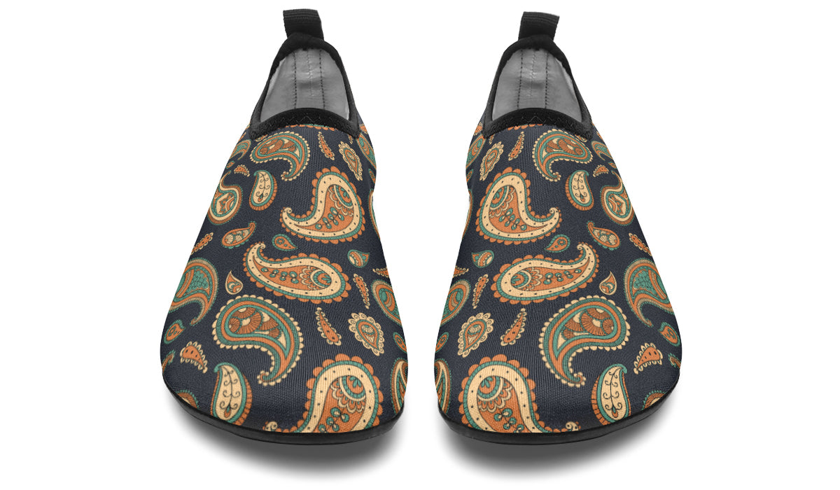 Retro Paisley Water Shoes - Offbeat Sweetie