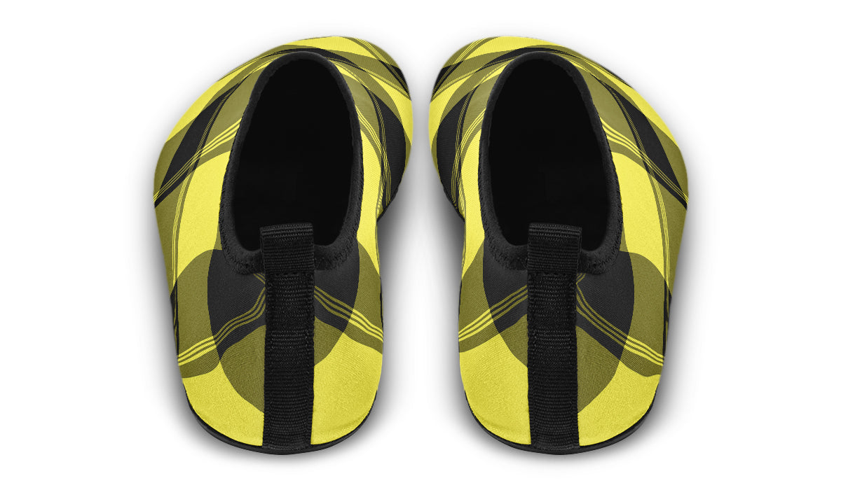 Sunny Yellow Plaid Water Shoes