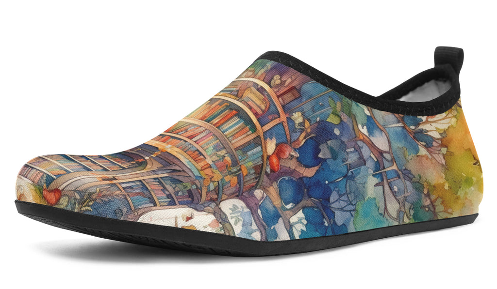 Tree Library Water Shoes - Offbeat Sweetie