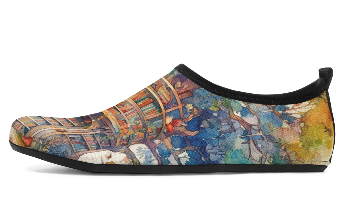 Tree Library Water Shoes - Offbeat Sweetie