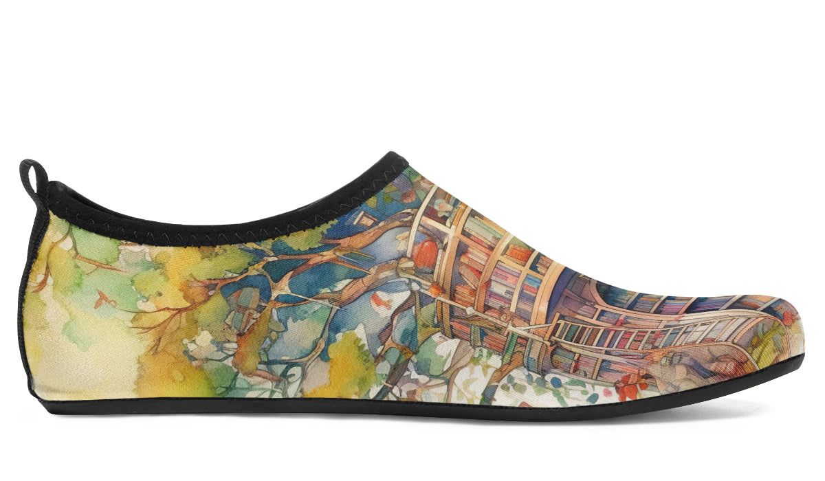 Tree Library Water Shoes - Offbeat Sweetie