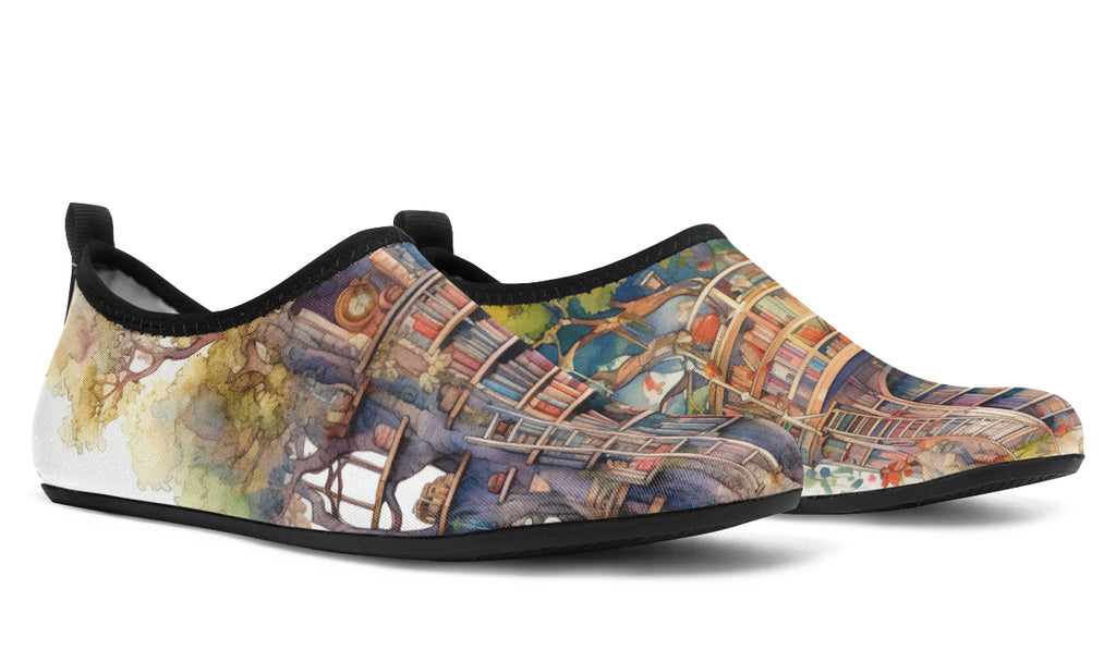 Tree Library Water Shoes - Offbeat Sweetie