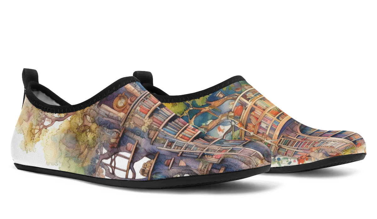 Tree Library Water Shoes - Offbeat Sweetie