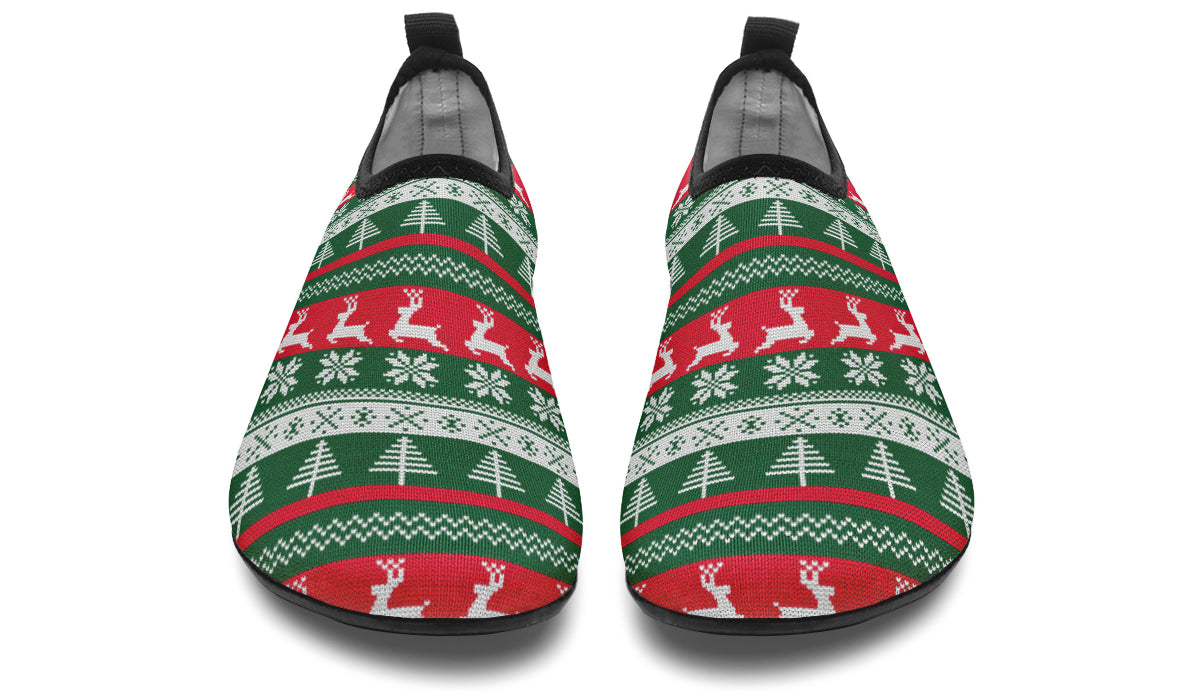 Ugly Christmas Water Shoes - Offbeat Sweetie