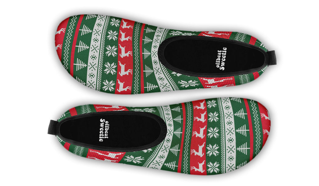 Ugly Christmas Water Shoes - Offbeat Sweetie