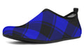 Vivid Blue Plaid Water Shoes