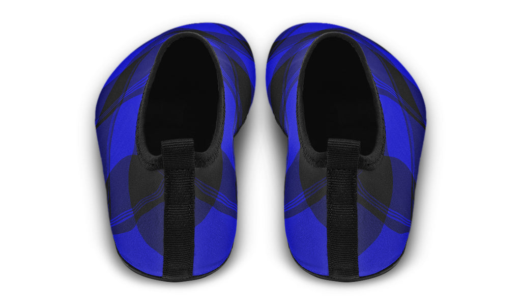 Vivid Blue Plaid Water Shoes