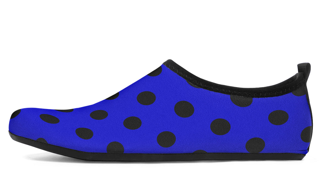 Vivid Blue Polka Dot Water Shoes