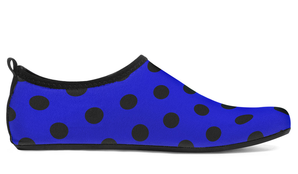 Vivid Blue Polka Dot Water Shoes