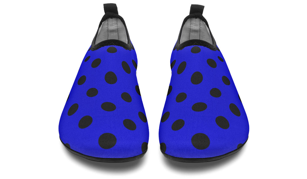 Vivid Blue Polka Dot Water Shoes