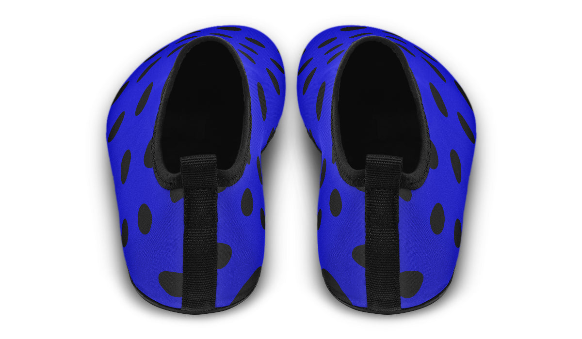 Vivid Blue Polka Dot Water Shoes