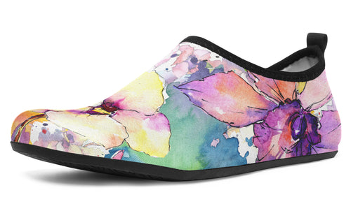 Watercolour Flowers Water Shoes - Offbeat Sweetie