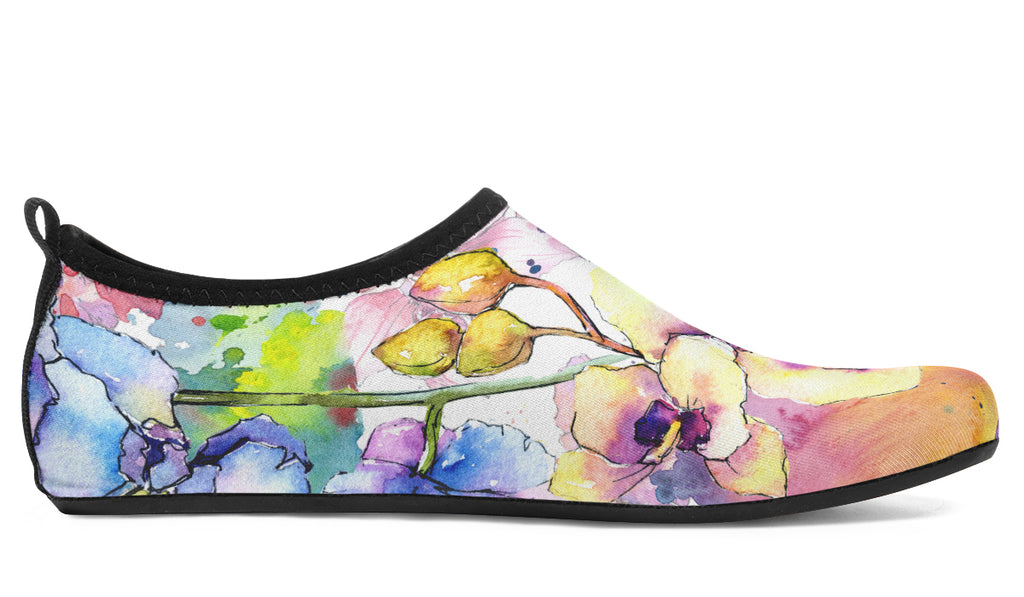 Watercolour Flowers Water Shoes - Offbeat Sweetie
