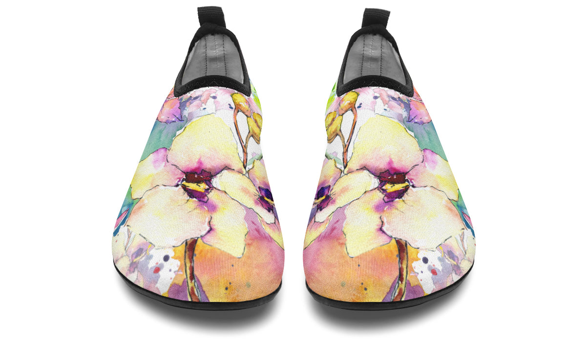 Watercolour Flowers Water Shoes - Offbeat Sweetie
