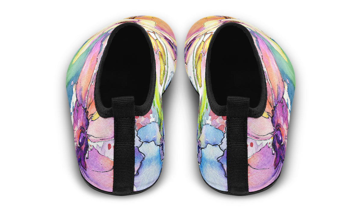 Watercolour Flowers Water Shoes - Offbeat Sweetie