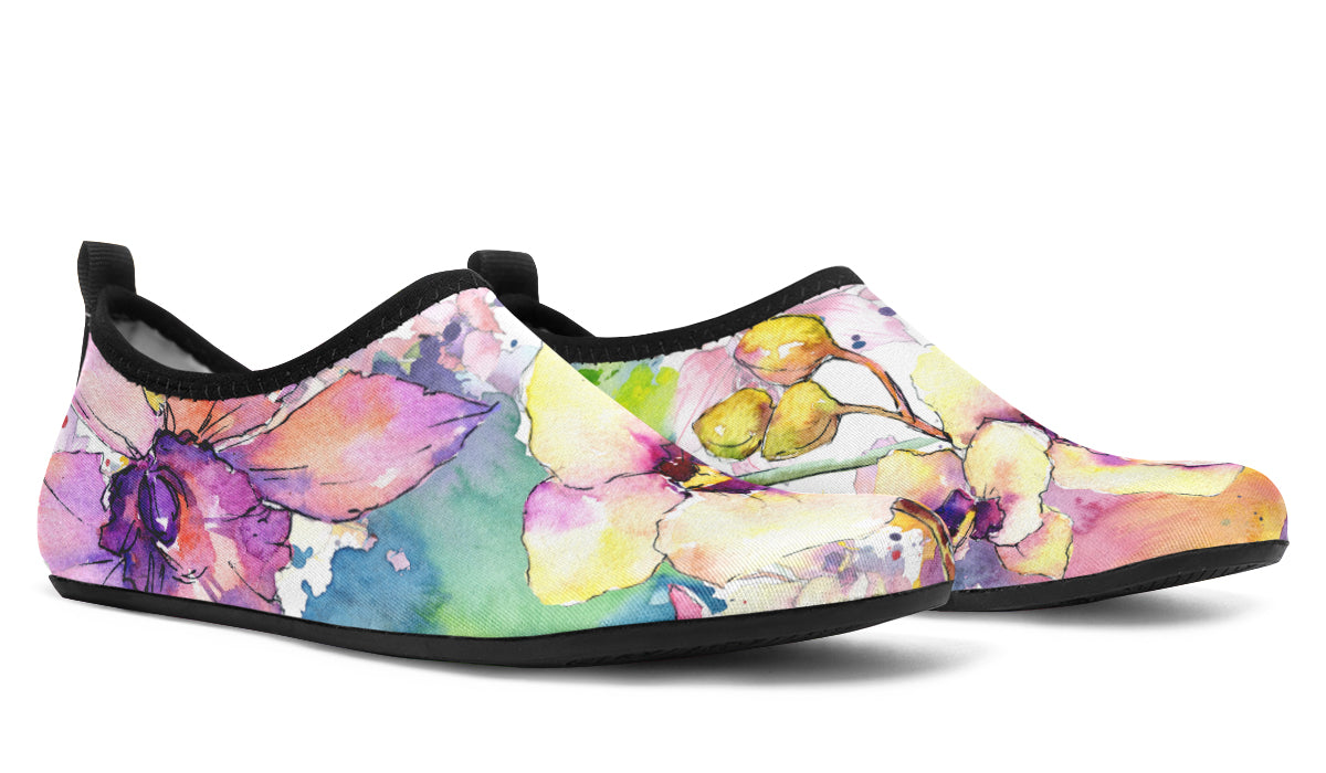 Watercolour Flowers Water Shoes - Offbeat Sweetie