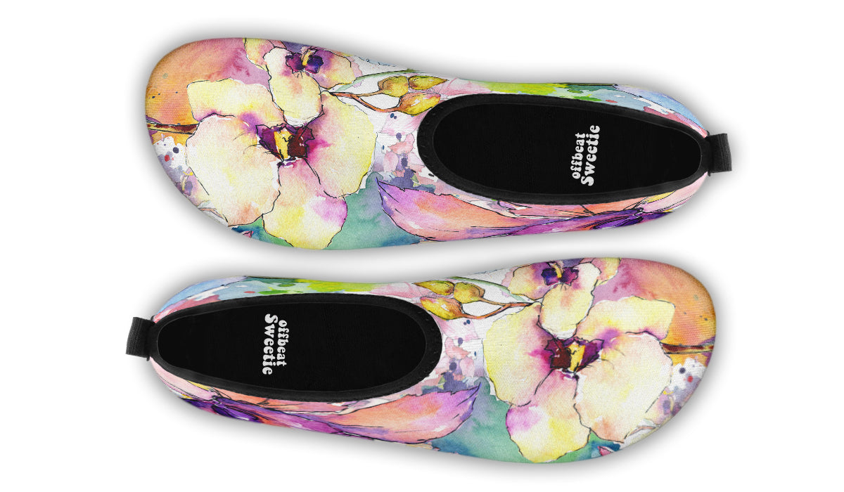 Watercolour Flowers Water Shoes - Offbeat Sweetie