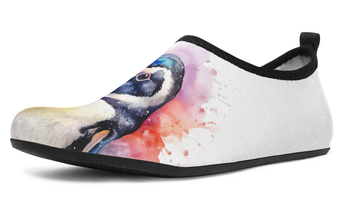 Watercolour Penguin Water Shoes - Offbeat Sweetie