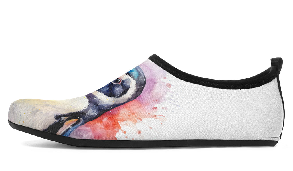 Watercolour Penguin Water Shoes - Offbeat Sweetie
