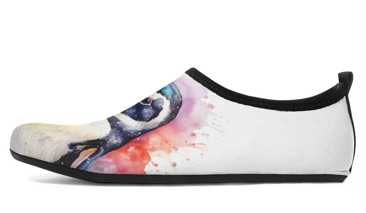 Watercolour Penguin Water Shoes - Offbeat Sweetie