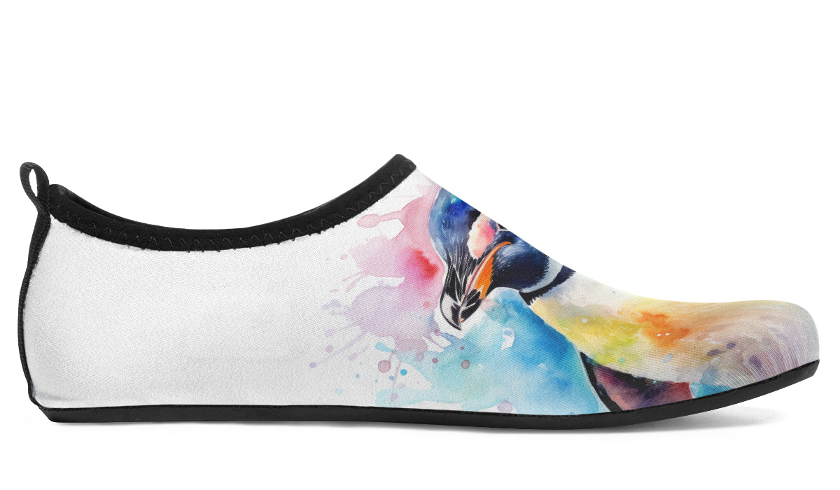 Watercolour Penguin Water Shoes - Offbeat Sweetie