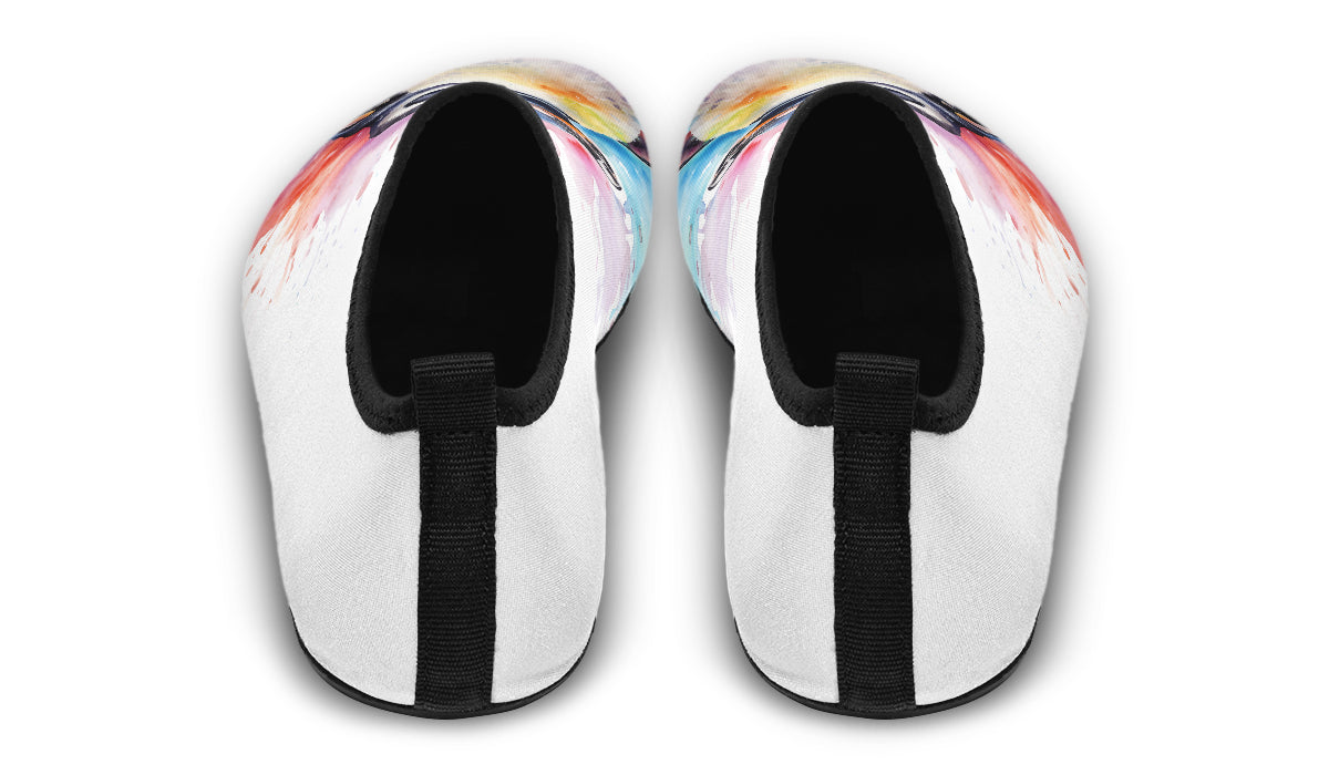 Watercolour Penguin Water Shoes - Offbeat Sweetie