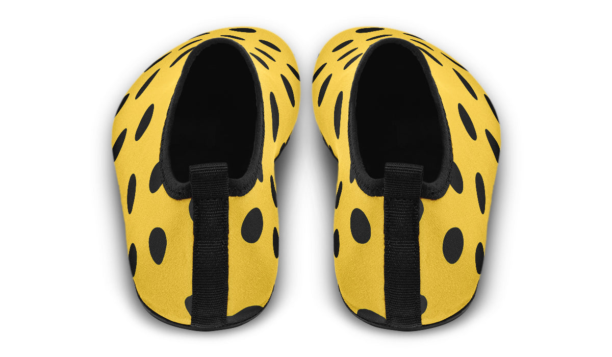 Yellow And Black Polka Dot Water Shoes