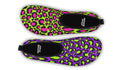 Zombie Leopard x Neon Leopard Mismatch Water Shoes