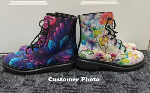 Watercolour Flowers Boots
