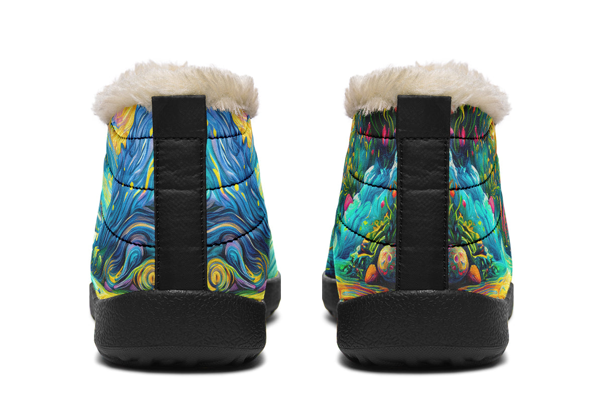 Adorable Axolotls Winter Shoes - Offbeat Sweetie