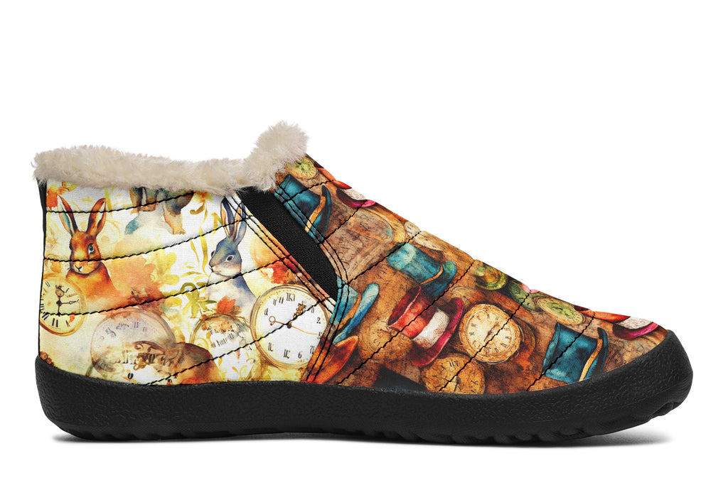 All Mad Here Winter Shoes - Offbeat Sweetie