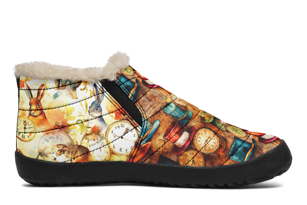 All Mad Here Winter Shoes - Offbeat Sweetie