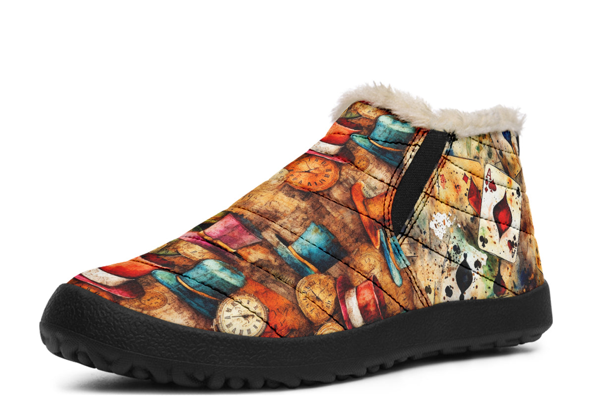 All Mad Here Winter Shoes - Offbeat Sweetie