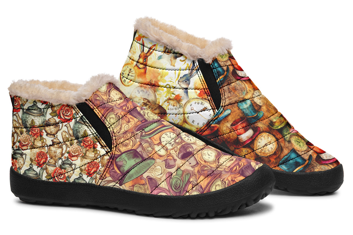 All Mad Here Winter Shoes - Offbeat Sweetie