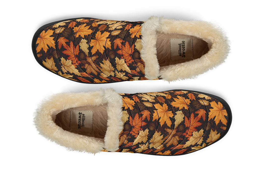 Autumn Leaves Winter Shoes - Offbeat Sweetie