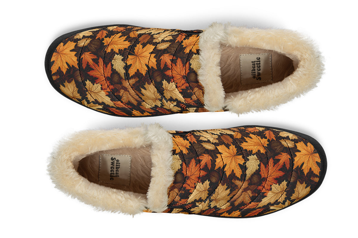 Autumn Leaves Winter Shoes - Offbeat Sweetie