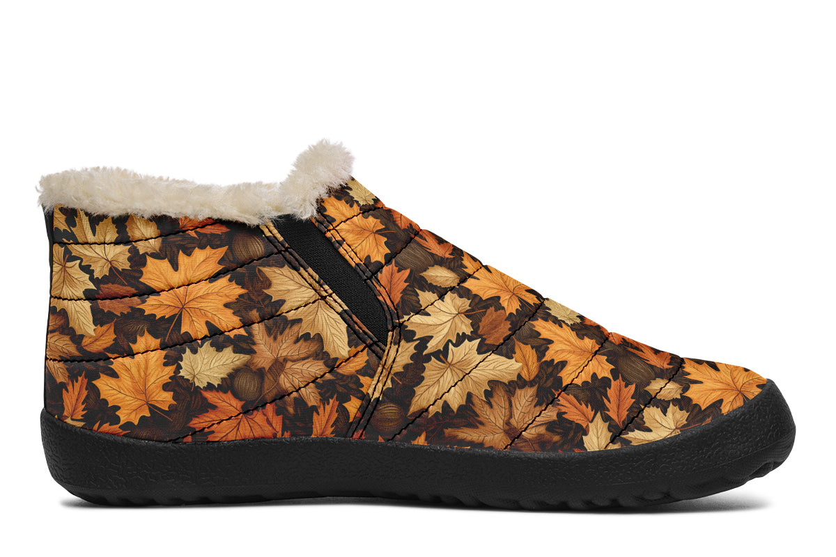 Autumn Leaves Winter Shoes - Offbeat Sweetie