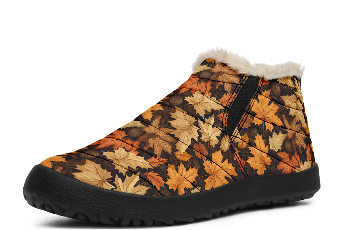 Autumn Leaves Winter Shoes - Offbeat Sweetie