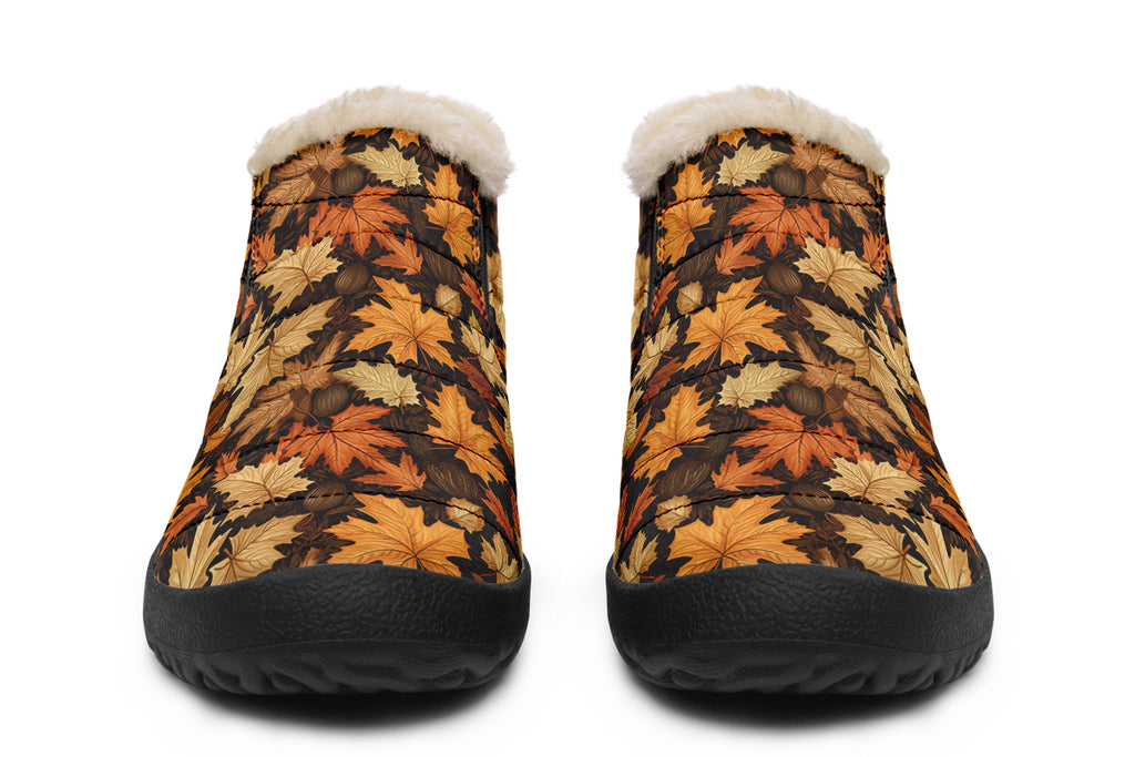 Autumn Leaves Winter Shoes - Offbeat Sweetie