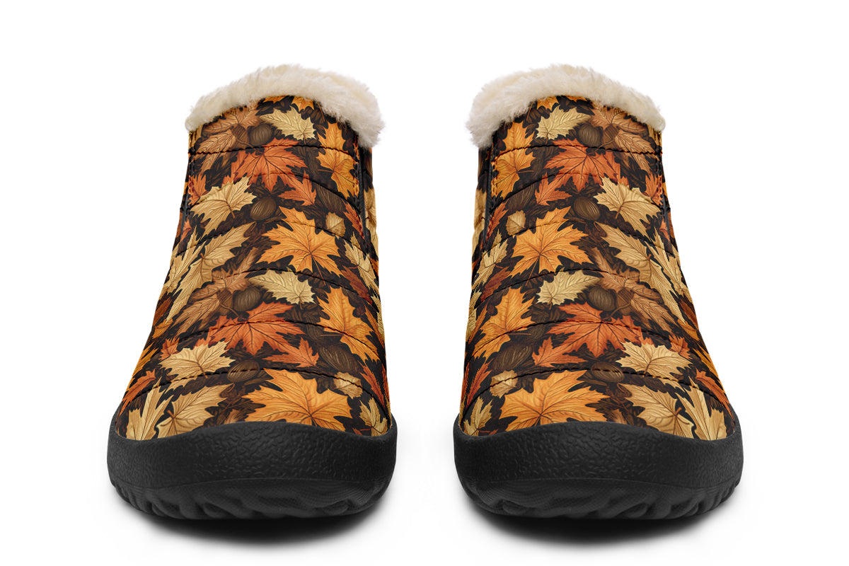 Autumn Leaves Winter Shoes - Offbeat Sweetie