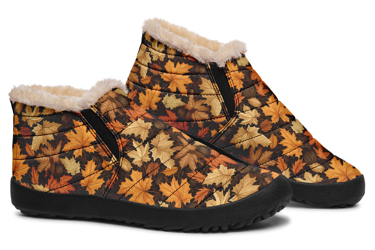 Autumn Leaves Winter Shoes - Offbeat Sweetie