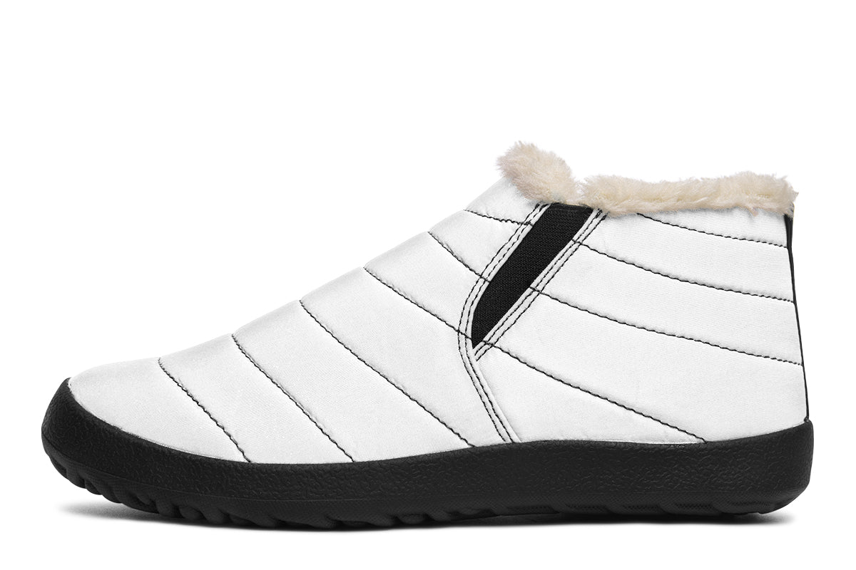 Black and White Mismatch Winter Shoes