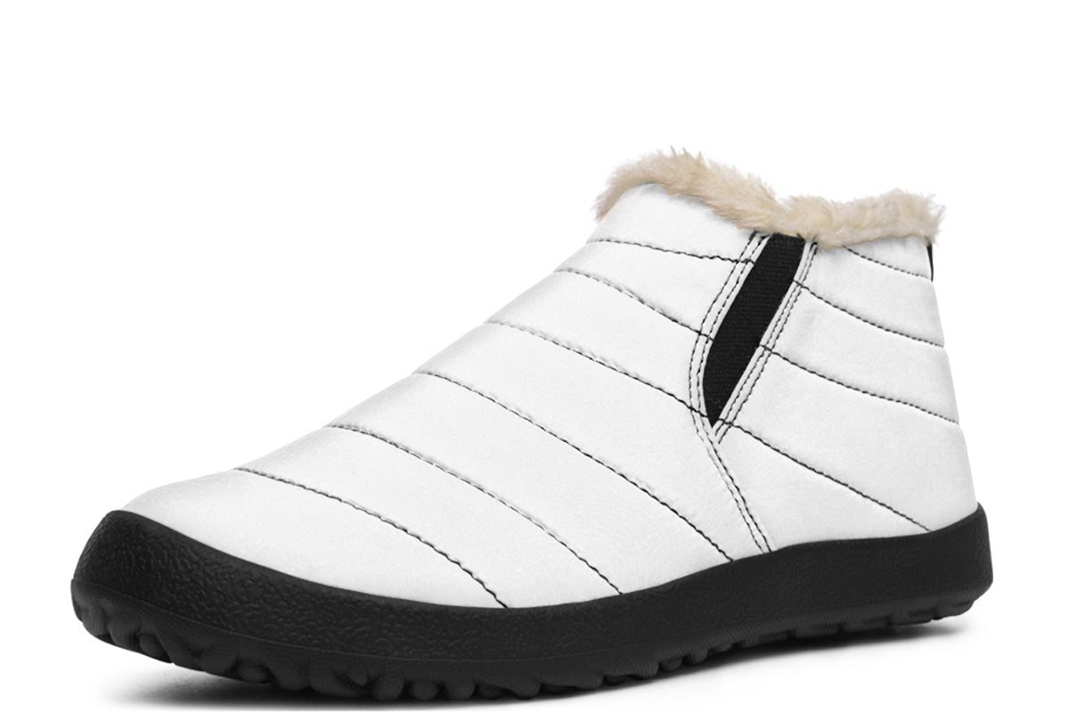 Black and White Mismatch Winter Shoes