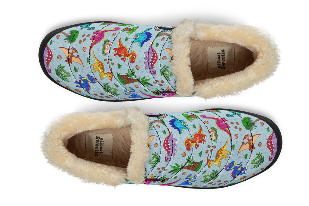 Blue Baby Dinos Winter Shoes - Offbeat Sweetie
