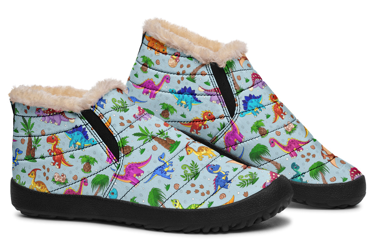 Blue Baby Dinos Winter Shoes - Offbeat Sweetie